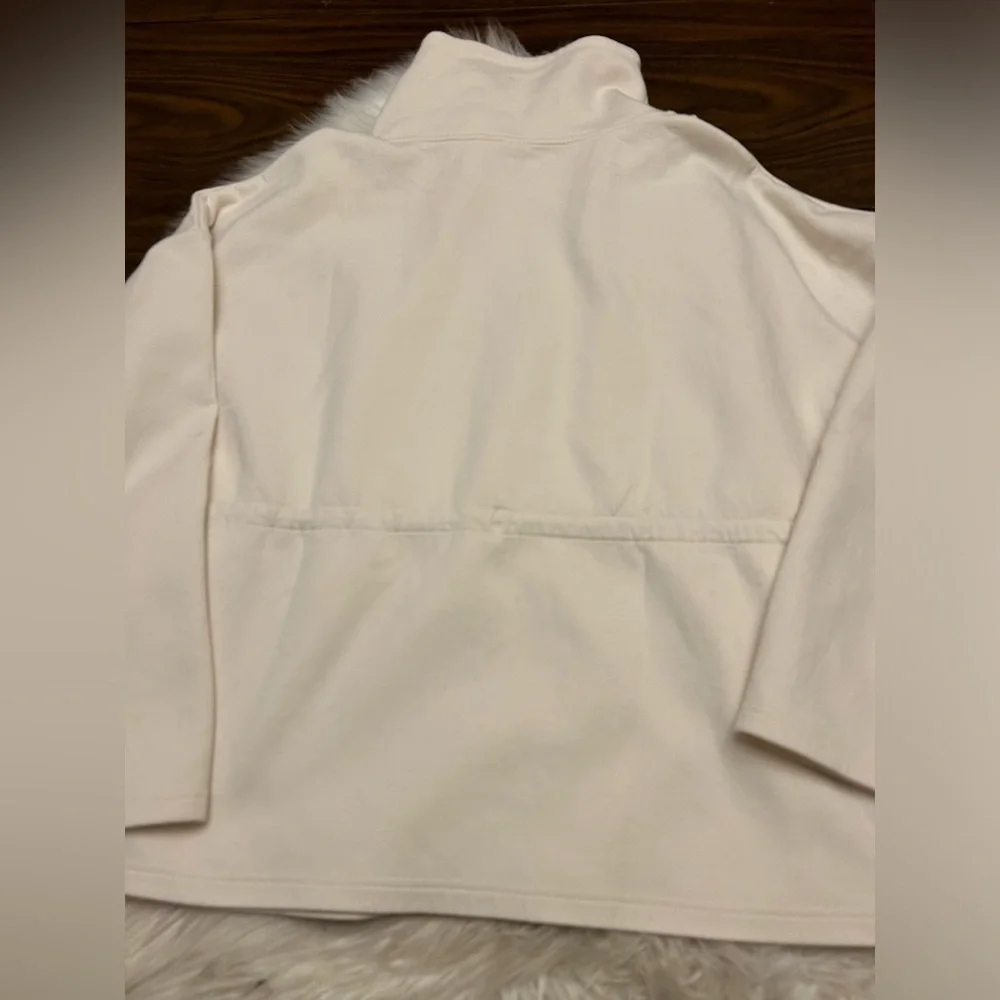 Varley Cream Drawstring Funnel Neck Pullover - Picture 11 of 16